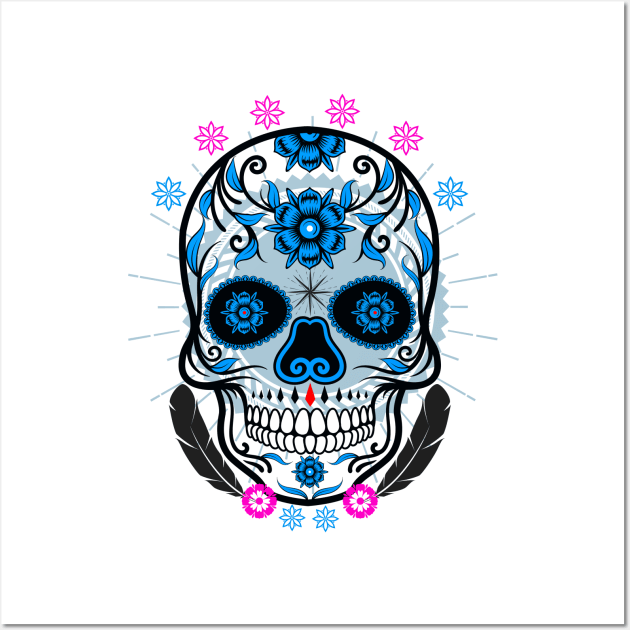 Skull Graphic Wall Art by Sunil Belidon